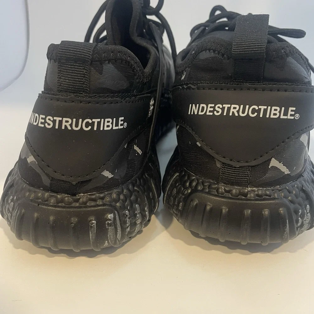 Indestructible Mesh Safety Shoes Steel Toe Work Camo Sneakers Mens 12 Black‎